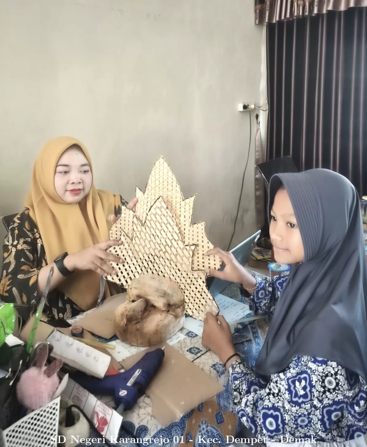 Siswa SD Negeri  Karangrejo 1 Dempet Siap Unjuk Gigi di  FLS3n Cabang Kriya Anyam Tingkat Kabupaten 